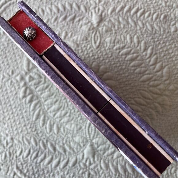 Vintage Match Holders 2 Ceramic Porcelain Hand Painted Tile Tops - Picture 6 of 16